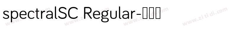 spectralSC Regular字体转换
